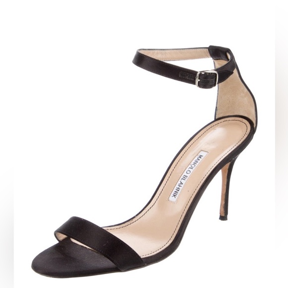 Manolo Blahnik Satin Sandals size 10.5 - Picture 1 of 5